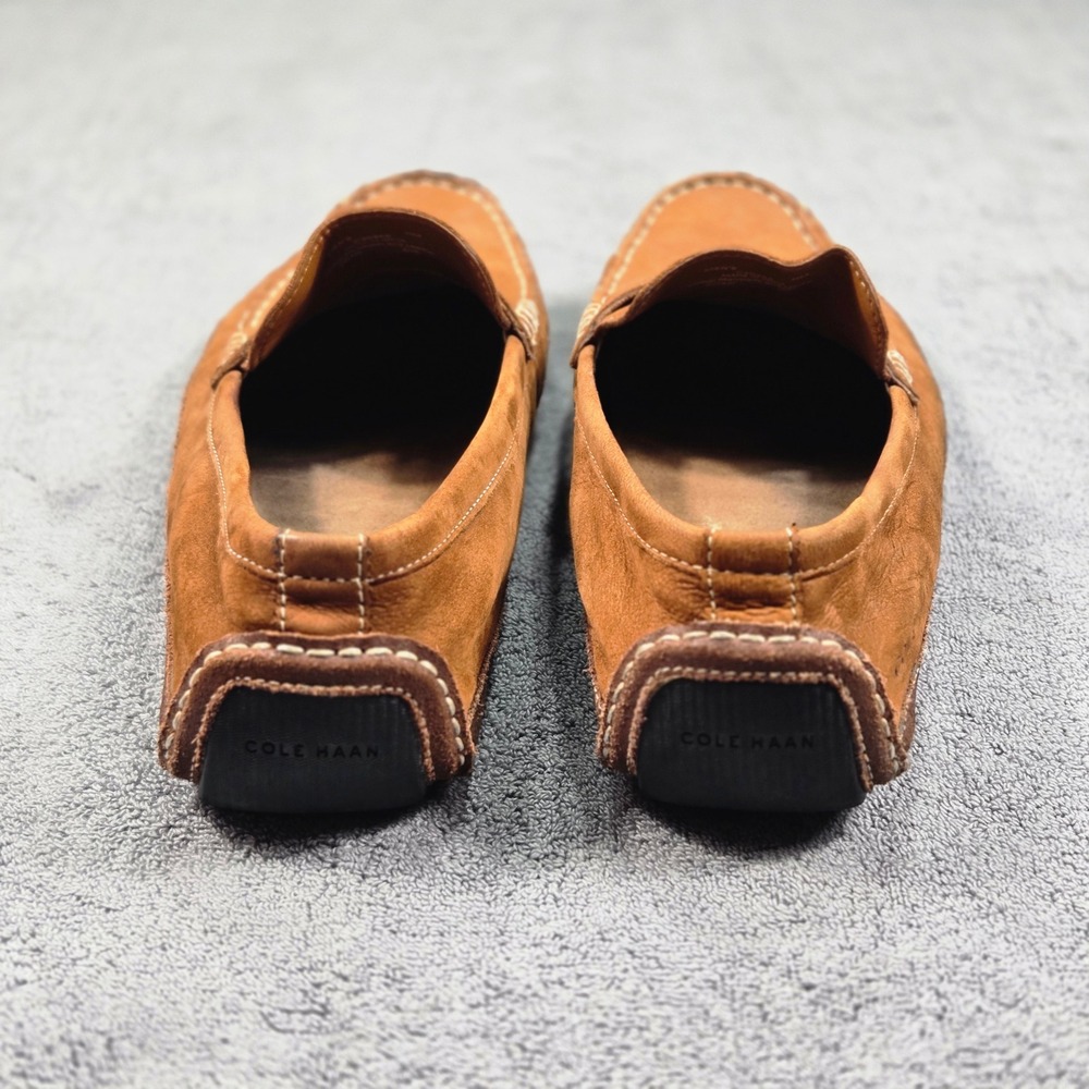 Cole Haan Penny Loafer Mens 11M Tan Good Leather Driving Moc C30966 - Picture 4 of 11